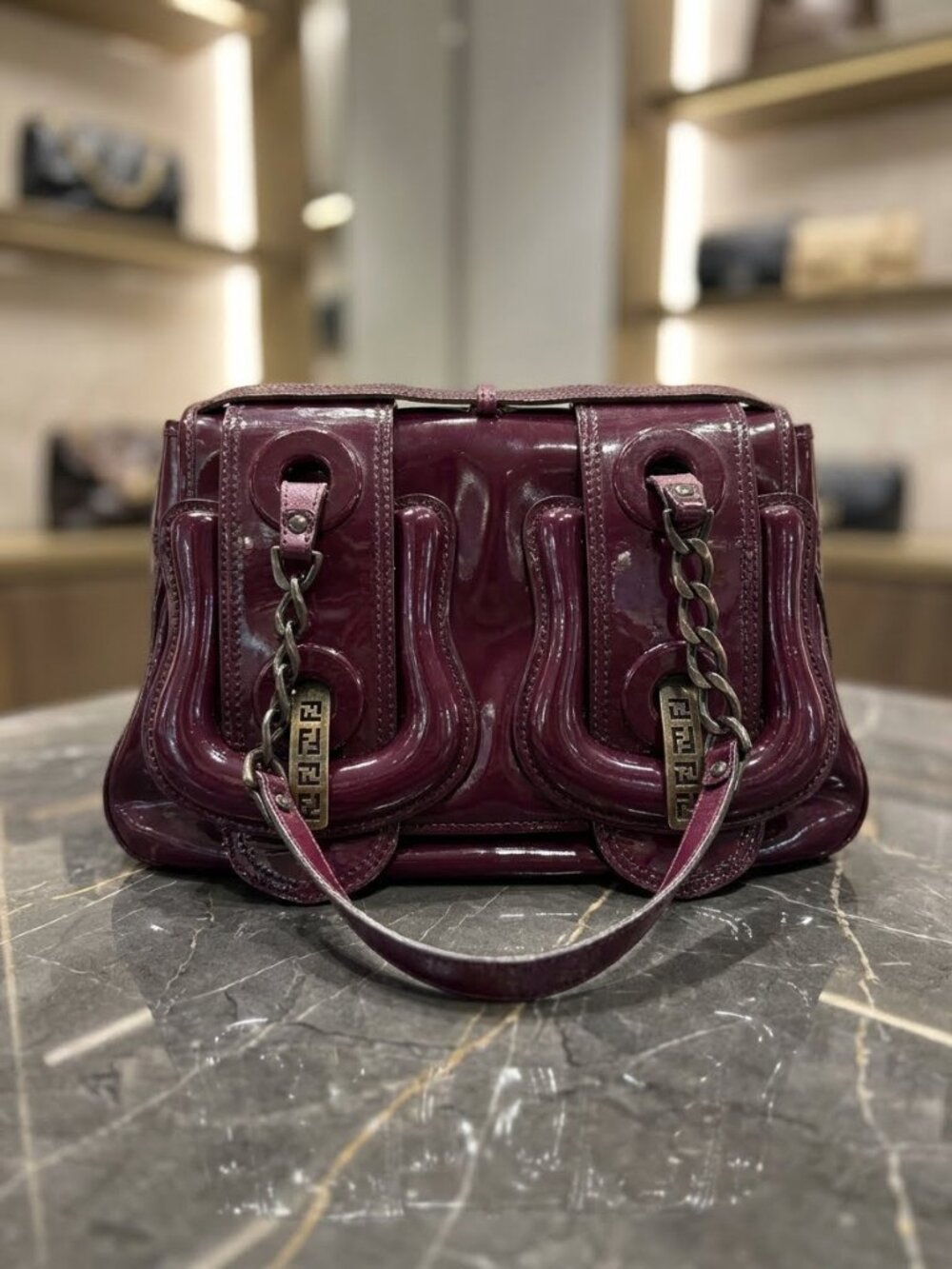 Fendi : Fendi "B. Bag" (Also Commonly referred to as to as the B. Fendi/Borsa B